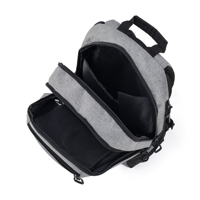 Studentský batoh + etue OXY Sport Grey Melange